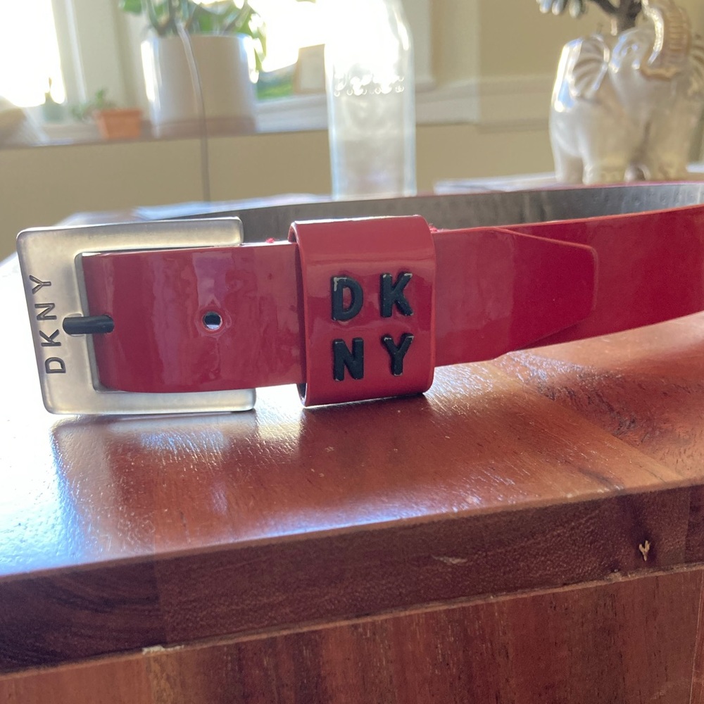 DKNY Glossy Red Belt!